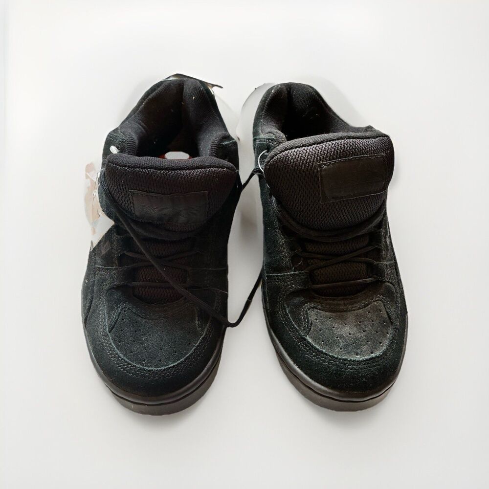 Vans All Black Low Top Sneakers Mens Size 7 Suede Canvas Skate Shoes Classic